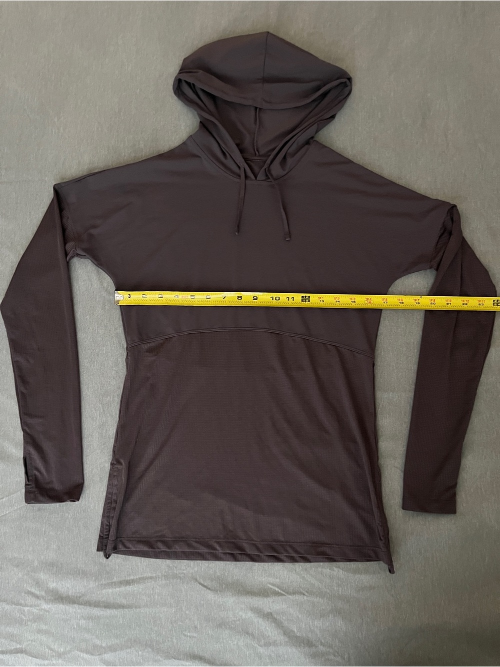 Fabletics Side Drawstring Adjustable Ribbed Active Workout Hoodie Size S - Picture 4 of 6